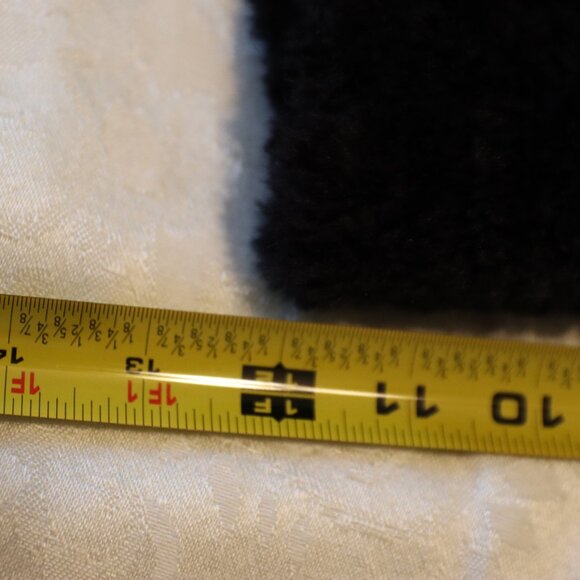 Vintage Black Esprit Faux Fur Lined Coat Size Large - Picture 11 of 11